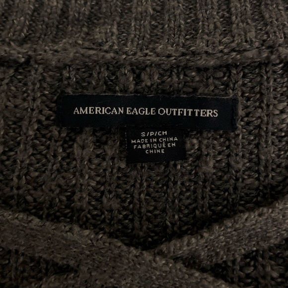 American Eagle Dark Grey Sweater Size Small - Picture 3 of 4
